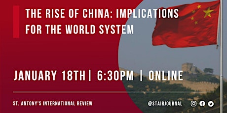 The Rise of China: Implications for the world system tickets