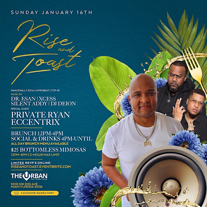 
		RISE AND TOAST | MLK WEEKEND NO WORK NO SCHOOL | SUN BRUNCH | PRIVATE RYAN image
