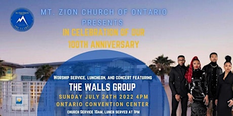 Mt. Zion 100th Anniversary Celebration - Banquet & Concert tickets