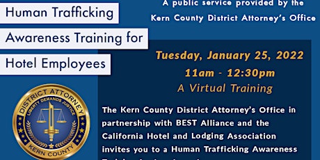 Human Trafficking Awareness Training for Hotel Employees tickets