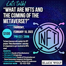“What are NFTs and The Coming of the Metaverse?” tickets