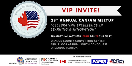23rd Annual Can/AM Meetup Education Technology Conference 2022 tickets