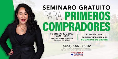 SEMINARIO GRATUITO PARA PRIMEROS COMPRADORES tickets