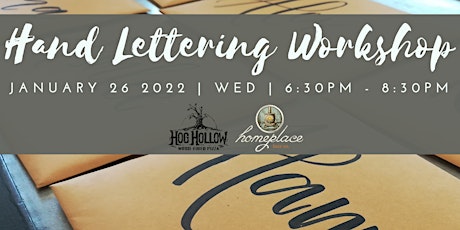 Hand Lettering Workshop at Homeplace and Hog Hollow tickets