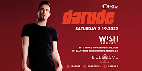 Darude | IRIS Presents @ Wish | Saturday, February 19th tickets