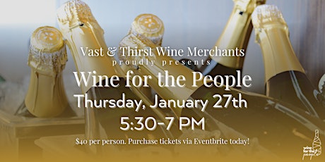 Wine for the People: Sparkling tickets