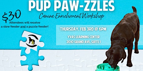 Pup Paw-zzles  Canine Enrichment Workshop tickets