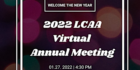 2022 LCAA Virtual Annual Meeting tickets