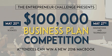 $100,000 Business Plan Competition - Innovations and Technology Track primary image