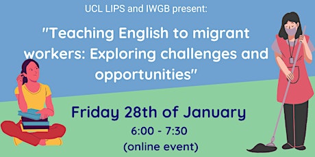 Teaching English to migrant workers: Exploring challenges and opportunities tickets