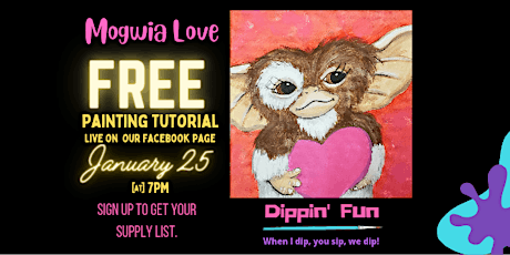 FREE Online Paint Tutorial- Mogwia Love tickets