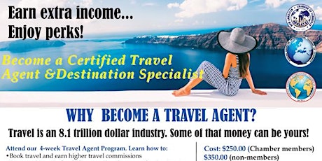 Become a Certified Travel Agent and Destination Specialist tickets