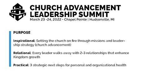 Church Advancement Leadership Summit tickets