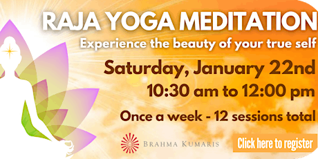 Raja Yoga Meditation - English Online Course (12 weeks) tickets