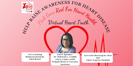 Pink Goes Red  for Heart Health - Virtual Heart Truth tickets