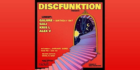 Discfunktion at Racket (The Attic) Wynwood tickets