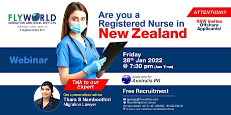 Skilled Migration NZ Registered Nurses  to Australia - Free Webinar tickets