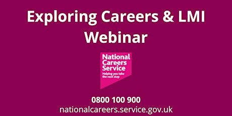 WEBINAR: Exploring Careers & Labour Market Information (LMI) primary image