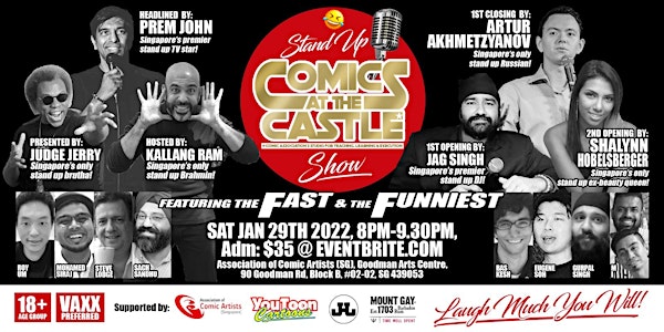 SAT NIGHT: Stand Up COMICS At The CASTLE Show!