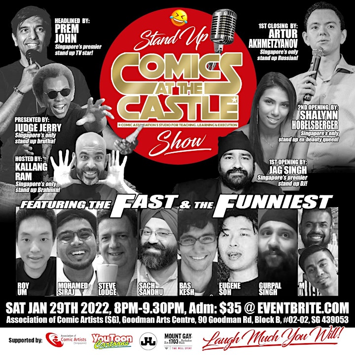 
		SAT NIGHT: Stand Up COMICS At The CASTLE Show! image
