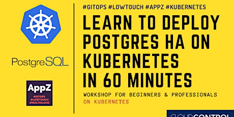 LEARN TO DEPLOY POSTGRES HA ON KUBERNETES IN 60 MINUTES biglietti