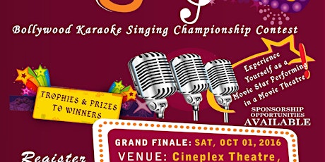 Mere Sung Gaa - Bollywood Karaoke Singing Championship Contest primary image