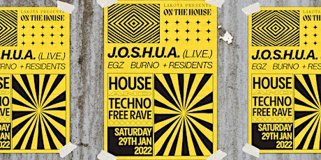 Lakota Presents: On The House - House and Techno FREE RAVE billets