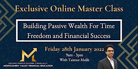 MasterClass | Building Wealth  for Time Freedom and Financial Success  primärbild