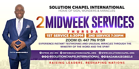 JOIN US FOR MIDWEEK CHURCH SERVICE ON ZOOM tickets