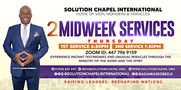 JOIN US FOR MIDWEEK CHURCH SERVICE ON ZOOM