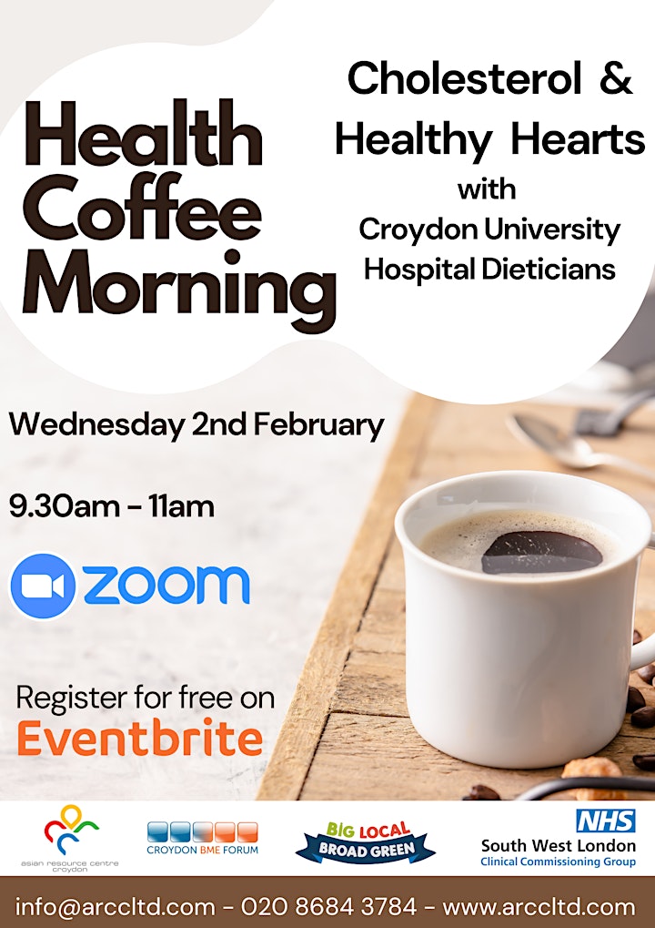 Health Coffee Morning: Cholesterol & Healthy Hearts image