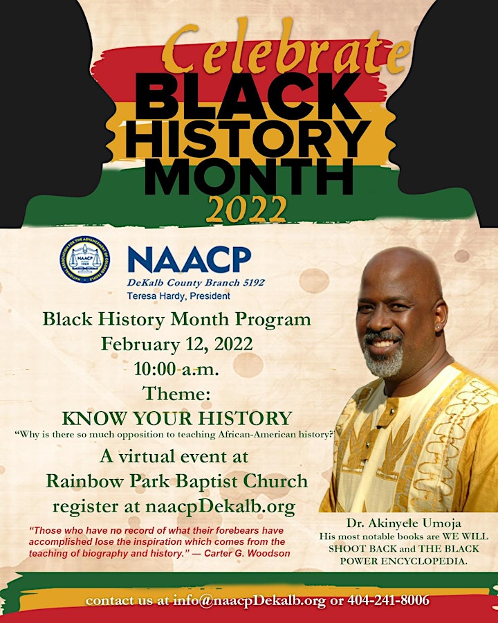 
		NAACP DeKalb - "Virtual" Black History Month Program image
