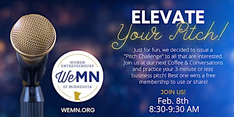 **VIRTUAL** Elevate Your Pitch!  Coffee & Conversations with WeMN.org tickets