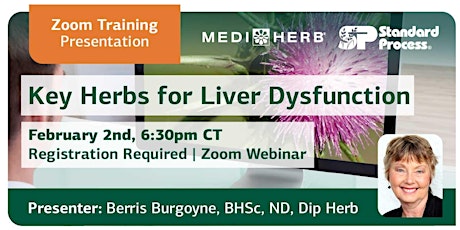 [Virtual Zoom] Key Herbs for Liver Dysfunction tickets