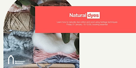 Digital workshop- Natural dyes tickets