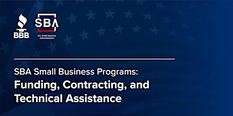 SBA Programs: Funding, Contracting, and Technical Assistance tickets