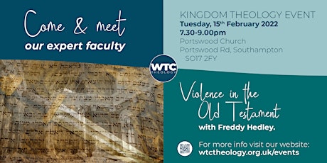 Kingdom Theology Event: Freddy Hedley - 'Violence in the Old Testament' tickets