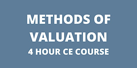 Methods of Valuation CE Course tickets