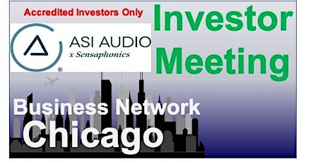 ACCREDITED INVESTORS ONLY MEETING - January 20th - ASI AUDIO tickets