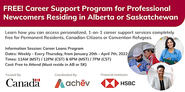FREE Career Supports for Professional Newcomers in Alberta & Saskatchewan