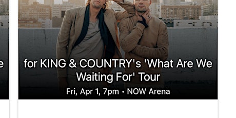 For King and Country tickets
