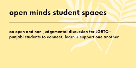 Open Minds x Student Spaces : An Open Support Space tickets