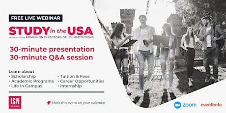 Study in the USA Webinar for Latin & Central America tickets