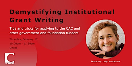 Demystifying Institutional Grant Writing tickets