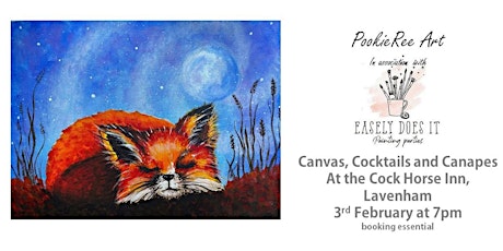 Canvas Cocktails & Canapes -  Dreaming Fox -  Lavenham, Suffolk, 3rd Feb tickets