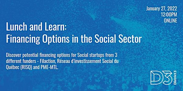 Lunch and Learn: Financing Options in the Social Sector
