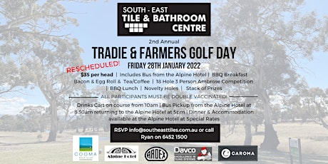 Tradie & Farmers Golf Day RESCHEDULED tickets