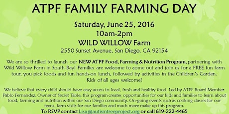 ATPF Family Farming Day at Wild Willow Farm primary image