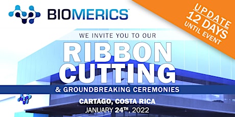 Biomerics Ribbon Cutting & Groundbreaking Ceremonies entradas