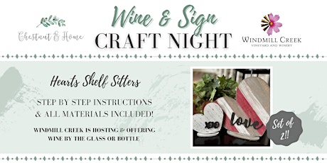 Wine & Sign - Craft night with Chestnut & Home tickets